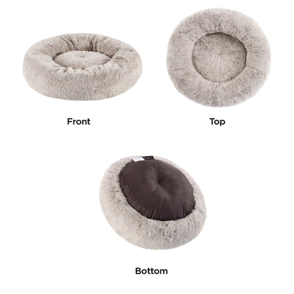 Best Friends by Sheri Brown Faux Rabbit Fur Donut Bed 18" x 18"