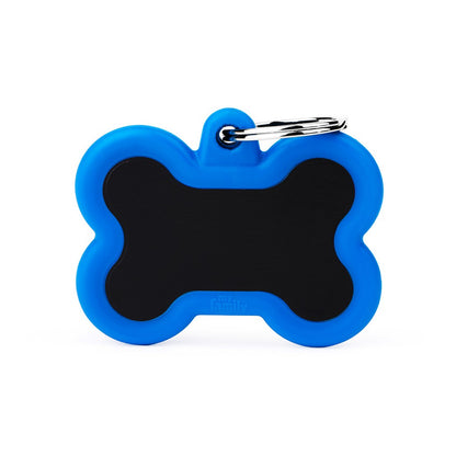 My Family Large Black & Blue Hushtag Bone