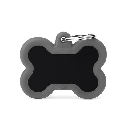 My Family Large Black & Grey Hushtag Bone