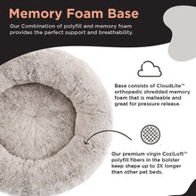 Best Friends by Sheri Brown Faux Rabbit Fur Donut Bed 18" x 18"