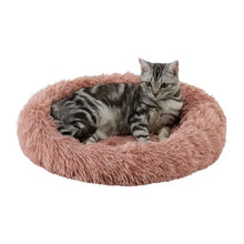 Best Friends by Sheri Mauve Donut Bed in Shag Fur 21" x 19"