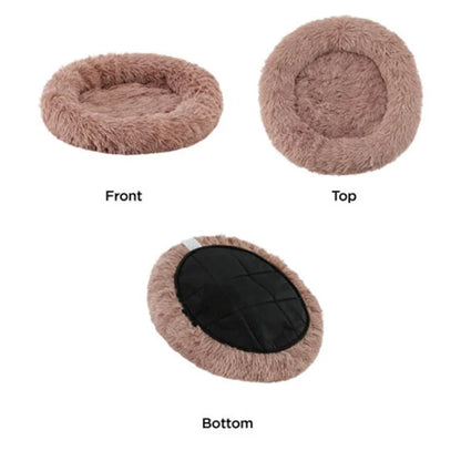 Best Friends by Sheri Mauve Donut Bed in Shag Fur 21" x 19"