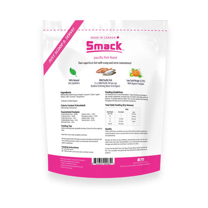 Smack Pacific Fish Feast Raw Dehydrated Super Food for Cats 250g