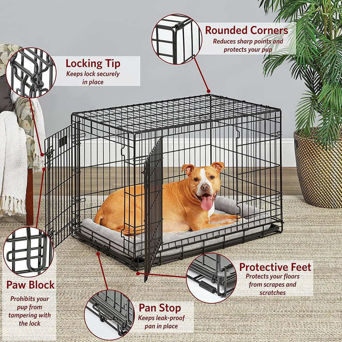 TUFF 🍁Black Wire Crate