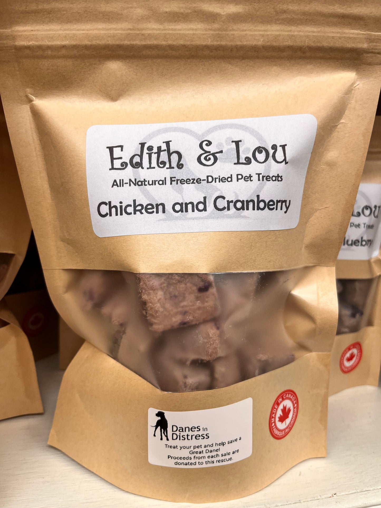 Edith & Lou🍁 Chicken & Cranberry All Natural Treats 100g