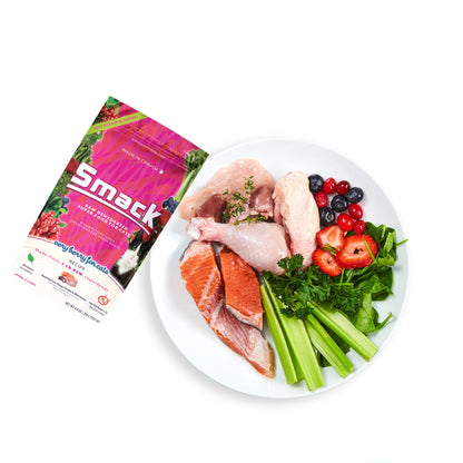 Smack Very Berry Chicken Raw Dehydrated Super Food for Cats 250g